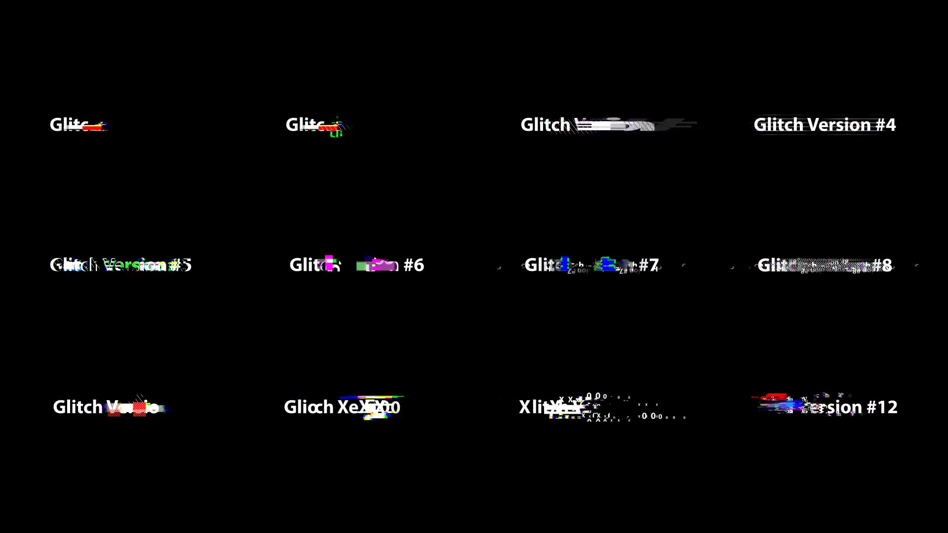 Glitch Text Creator Videohive 21947365 After Effects Image 4
