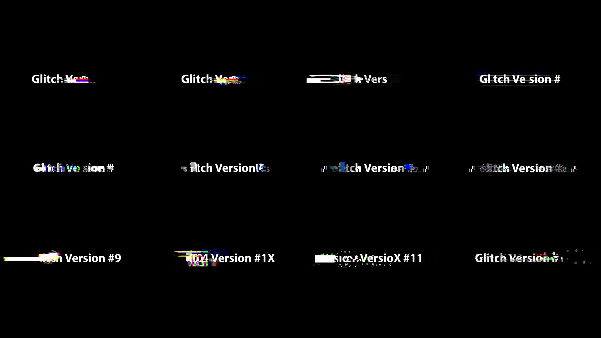 Glitch Text Creator Videohive 21947365 After Effects Image 5