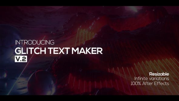 Glitch Text Maker + Sound FX - 21410535 Videohive Download