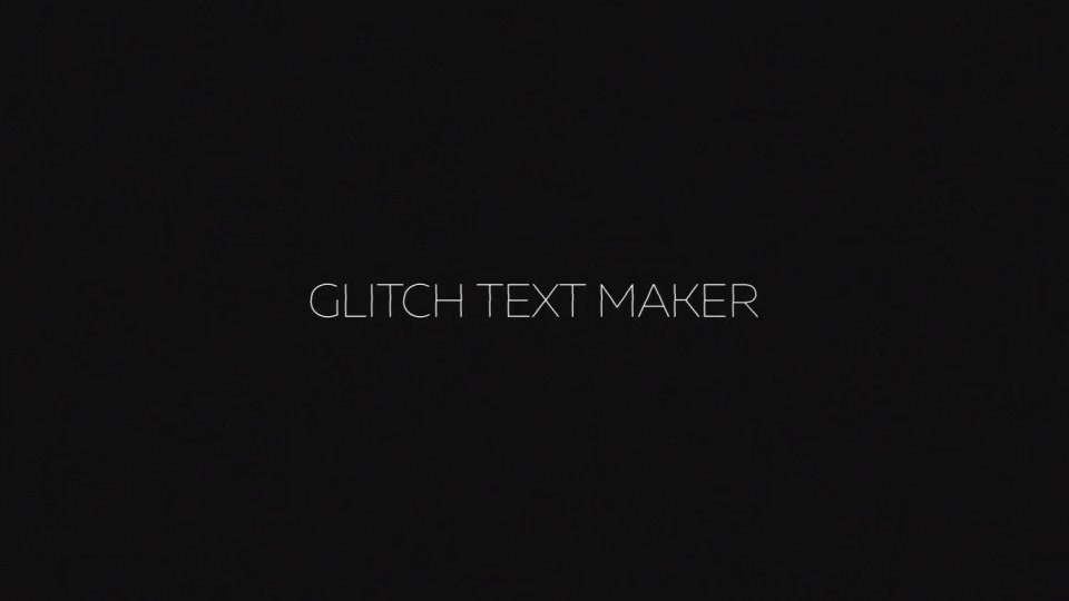 Glitch Text Maker Videohive 19727266 After Effects Image 2