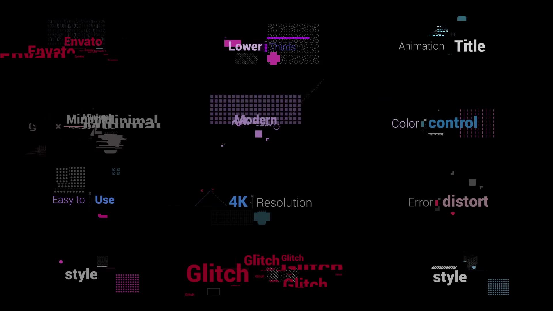 Glitch Tiltles 4K Videohive 27945893 Premiere Pro Image 1