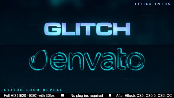 Glitch Title Logo Intro - 19197326 Videohive Download
