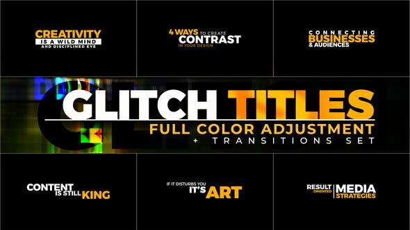 Glitch Titles - 22774999 Download Videohive