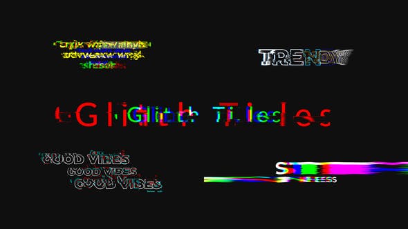 Glitch Titles - 30952599 Videohive Download