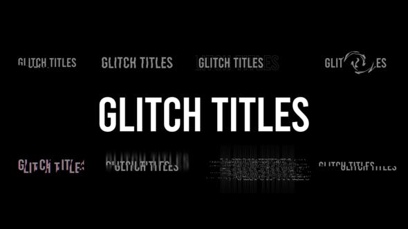 Glitch Titles - 39238080 Download Videohive