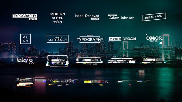 Glitch Titles Animations - 24215198 Download Videohive