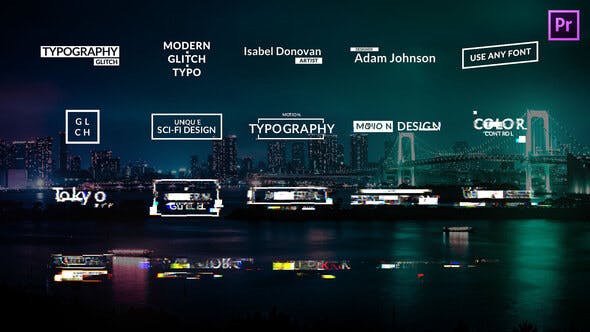 Glitch Titles Animations for Premiere Pro - 24236340 Download Videohive