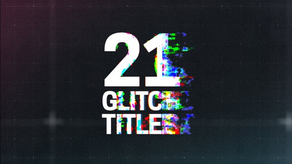 Glitch Titles - Download 21698901 Videohive