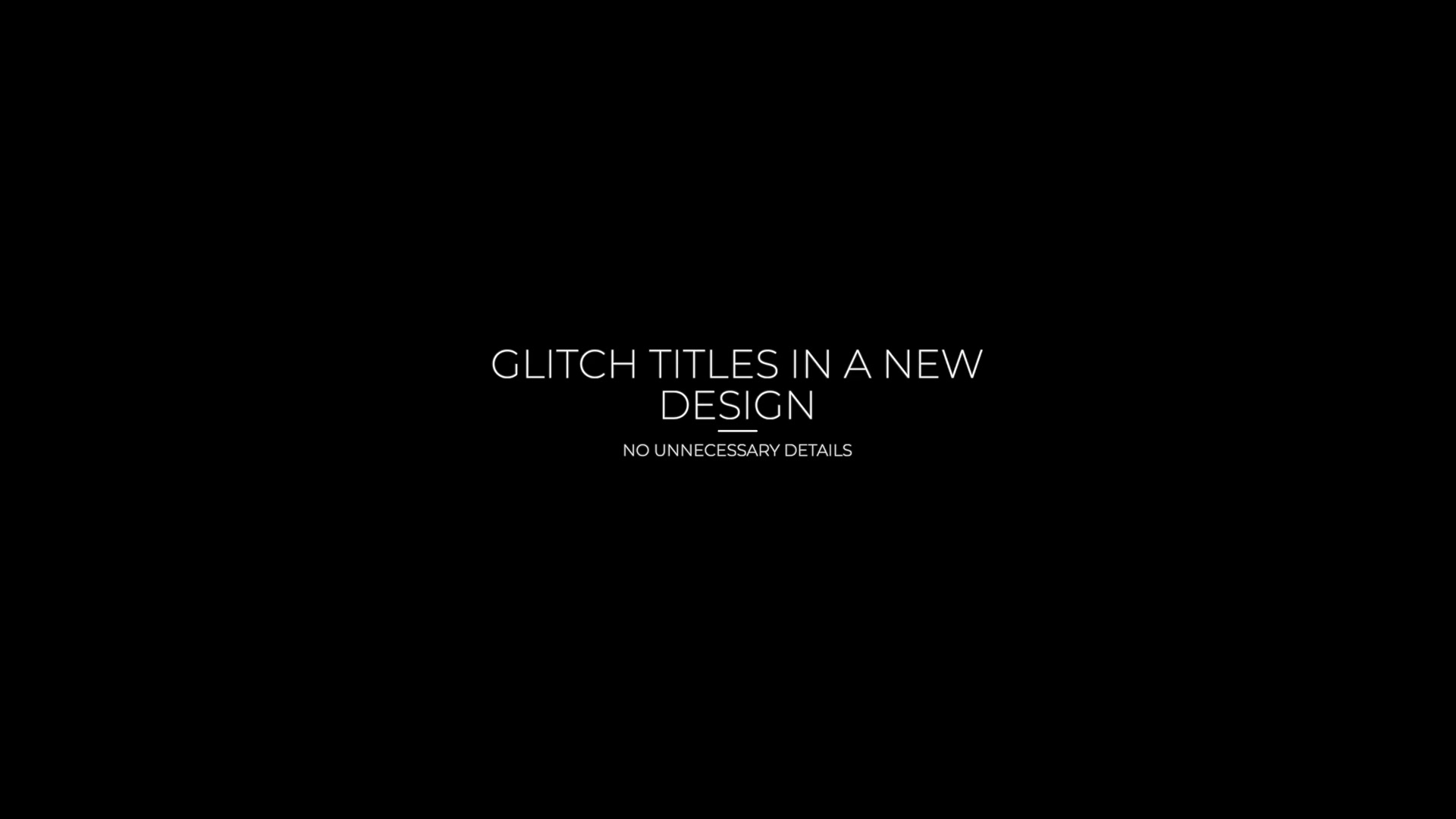 Glitch Titles Videohive 36010237 Apple Motion Image 9