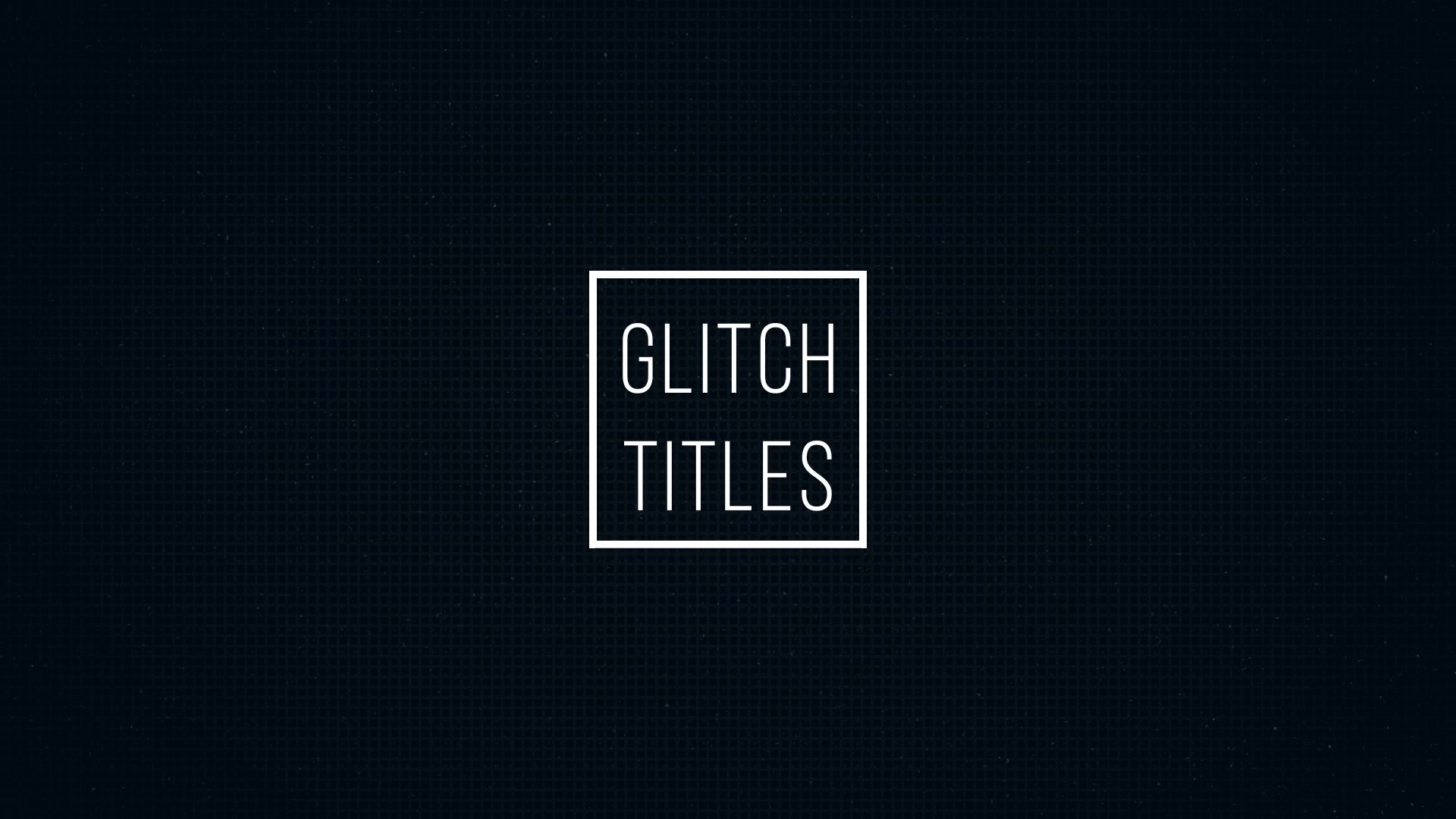 Glitch Titles - Download Videohive 19390662