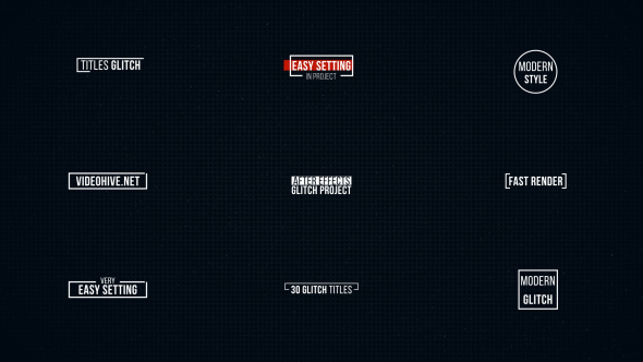 Glitch Titles - Download Videohive 19390662