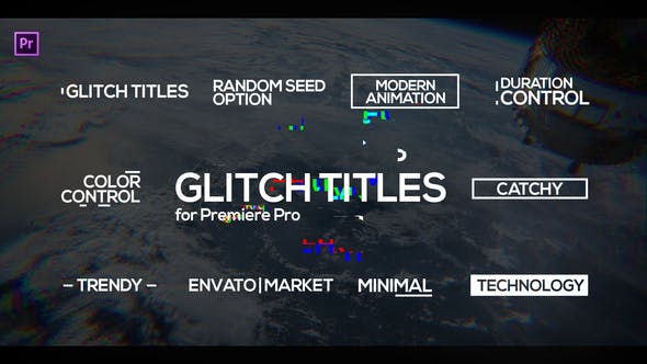 Glitch Titles for Premiere Pro | Essential Graphics - Videohive 22360769 Download