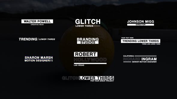 Glitch Titles & Lower Thirds - Download Videohive 39104438