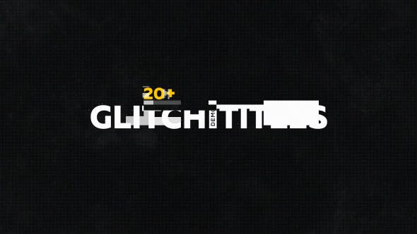 Glitch Titles Pack 20+ - Videohive Download 19458340