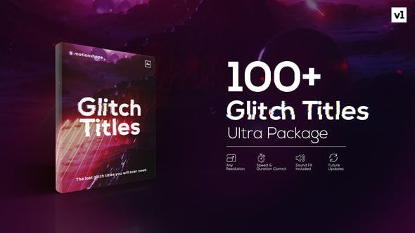 Glitch Titles Pack - Download 23967708 Videohive