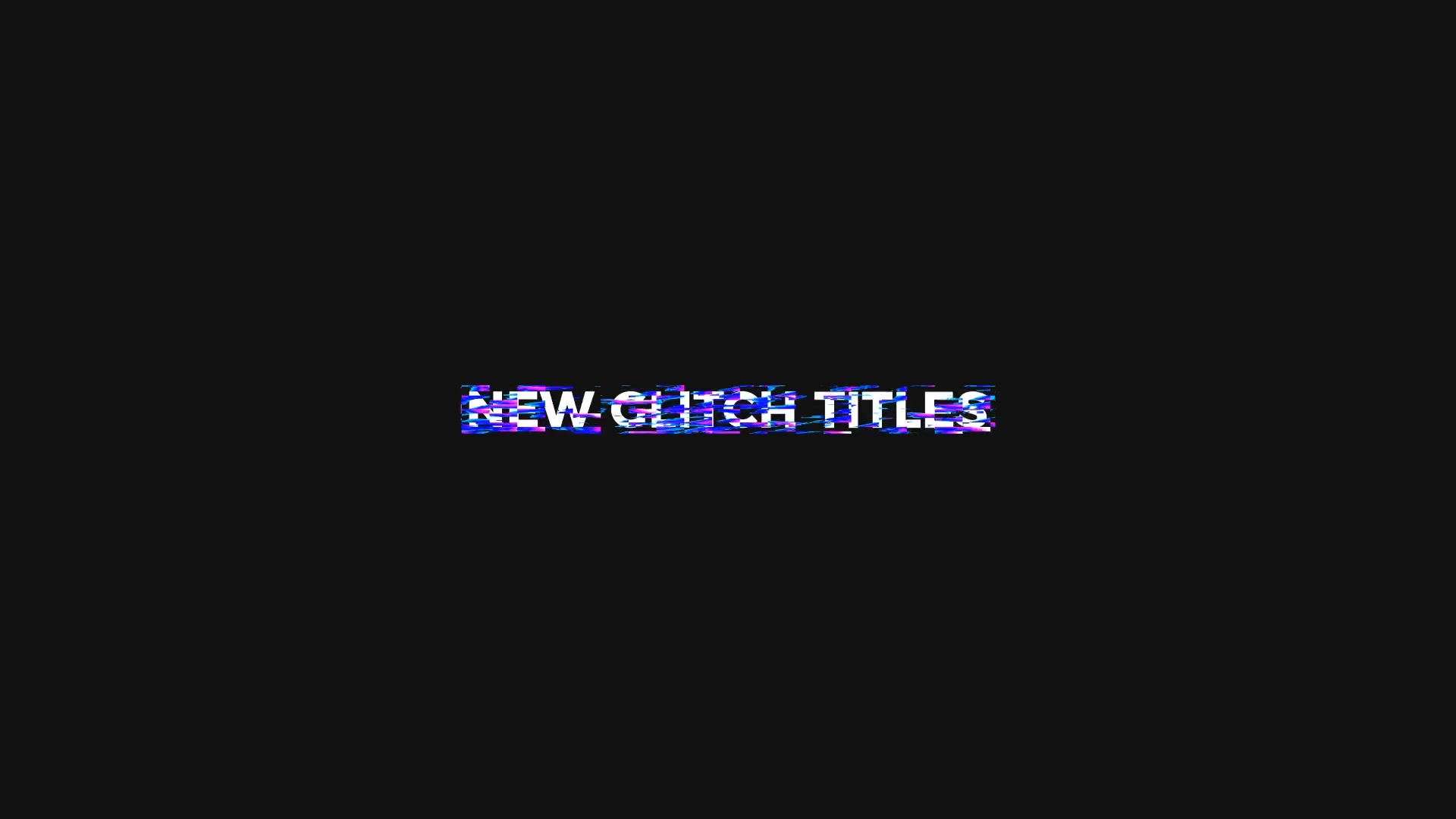 Glitch Titles Pack Videohive 21507384 After Effects Image 6