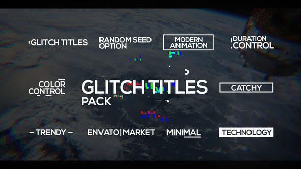 Glitch Titles Pack - Download Videohive 22395877