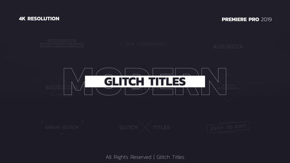Glitch Titles | Premiere Pro - Videohive 34064910 Download
