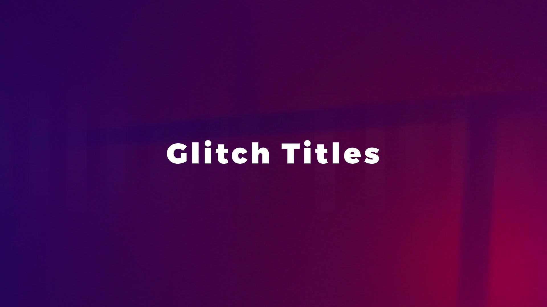 Glitch Titles Sequence Mogrt - Download Videohive 22424385