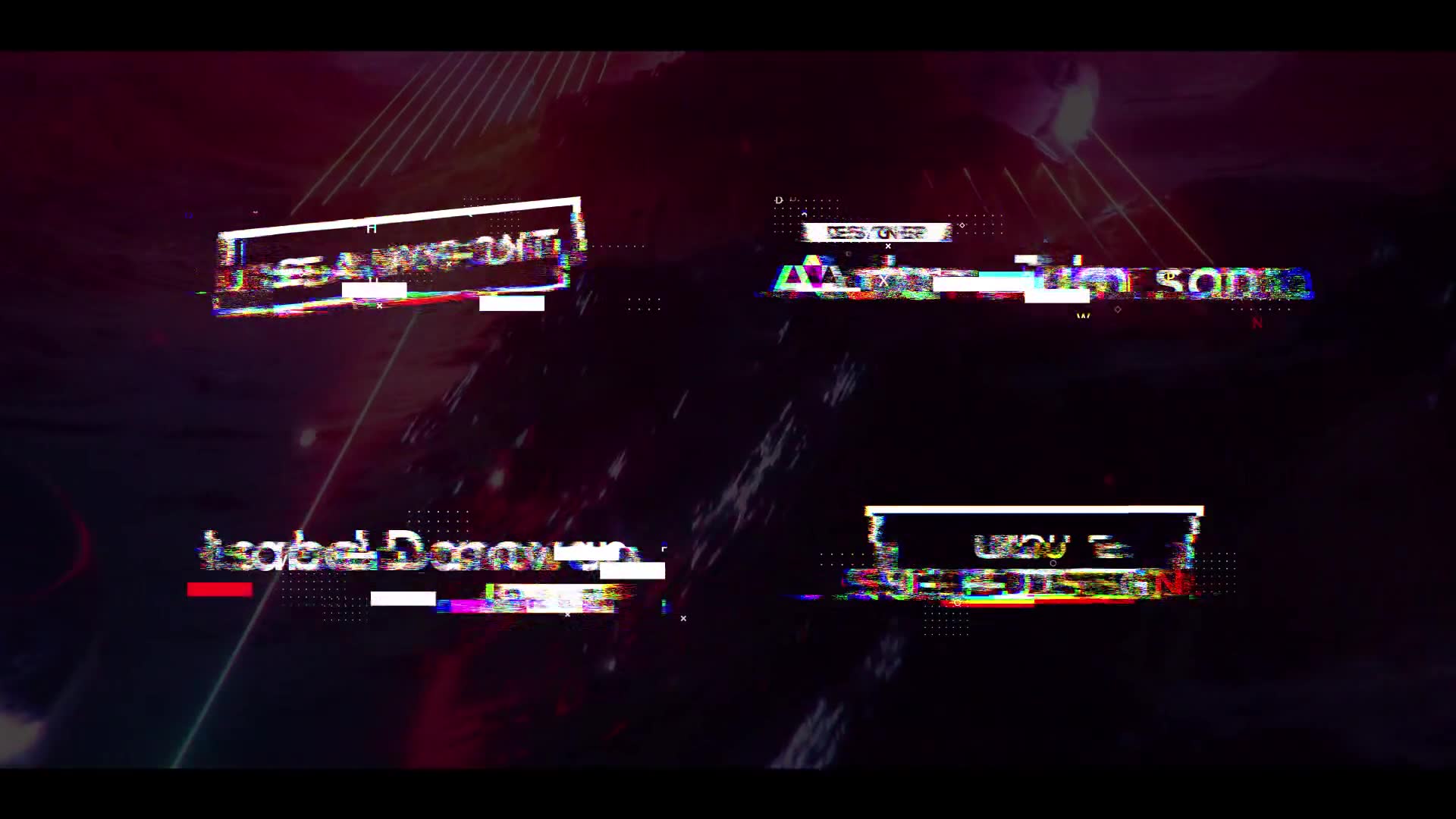 Glitch Titles + Sound FX Videohive 24830032 After Effects Image 3