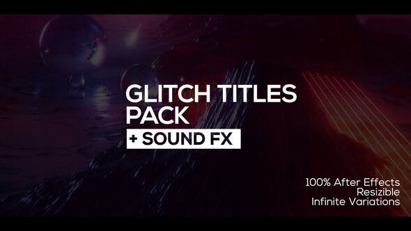 Glitch Titles + Sound FX - Videohive Download 24830032
