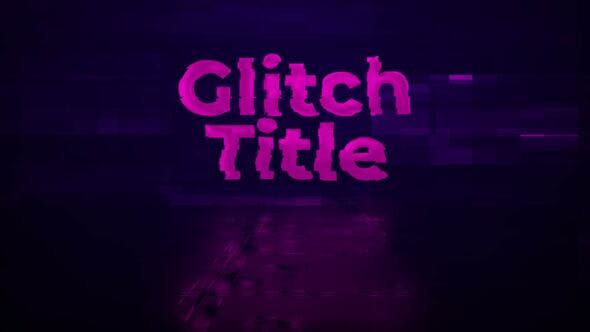 Glitch Transform Intro Title - Videohive 30036445 Download