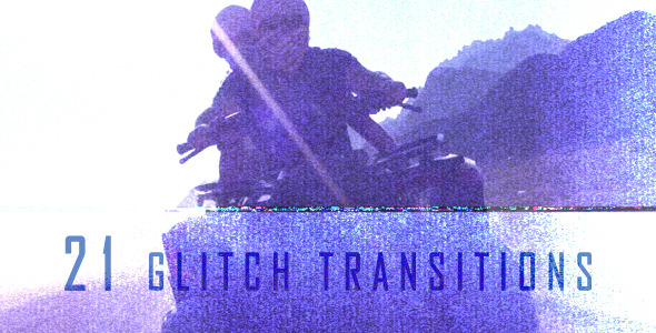 Glitch Transitions (21 Pack) - Download Videohive 6185469