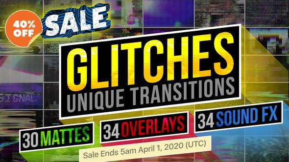 Glitch Transitions - 21676639 Download Videohive