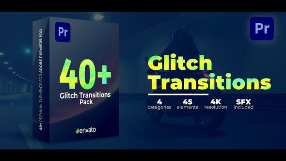 Glitch Transitions - Download Videohive 44015785
