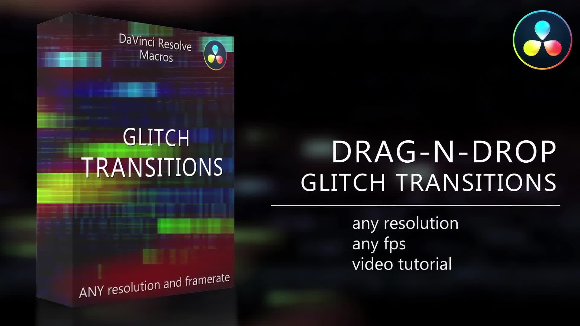 Glitch Transitions for DaVinci Resolve Videohive 35618020 DaVinci Resolve Image 1