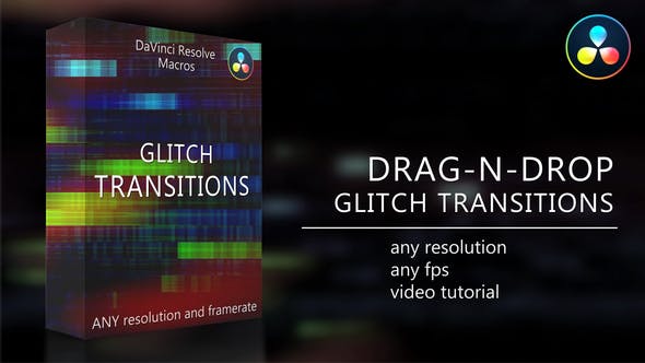 Glitch Transitions for DaVinci Resolve - Videohive 35618020 Download