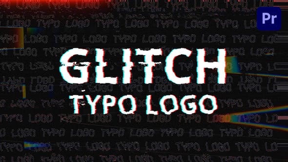 Glitch Typo Logo | Mogrt - Videohive 34180713 Download