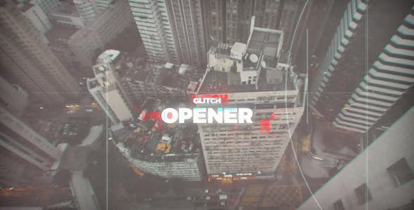 Glitch Typography Opener - 21347723 Download Videohive