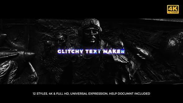 Glitchy Text Maker - 20661876 Videohive Download