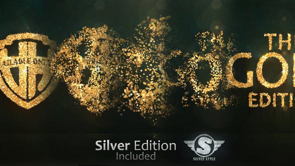 Glitter Gold Particles Logo - Download Videohive 38318583