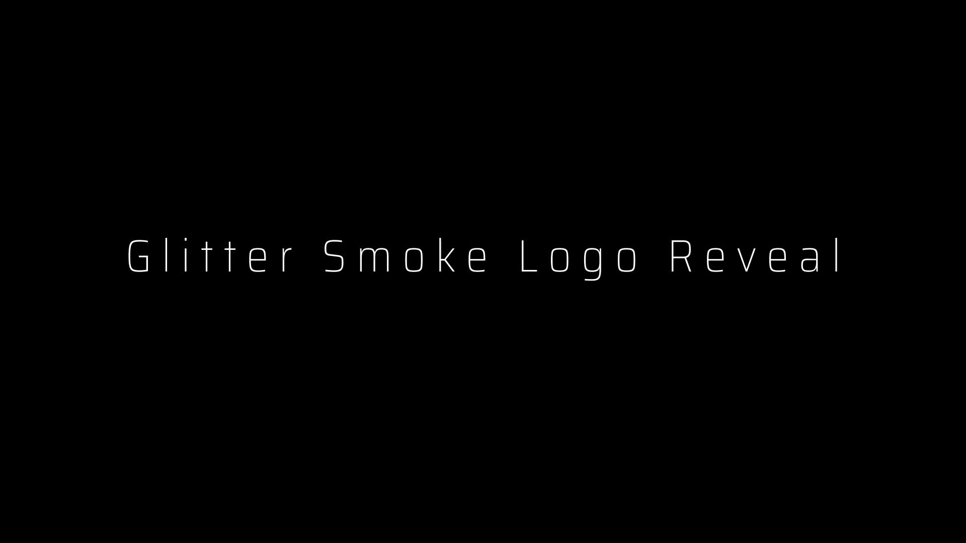 Glitter Smoke Logo Reveal Videohive 27547605 After Effects Image 1