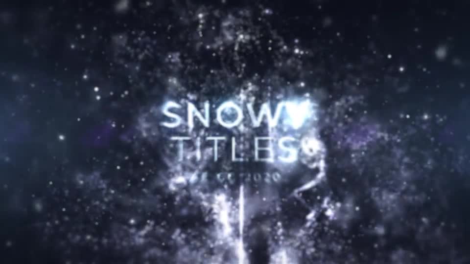 Glitter Snow Titles Videohive 39744305 After Effects Image 1
