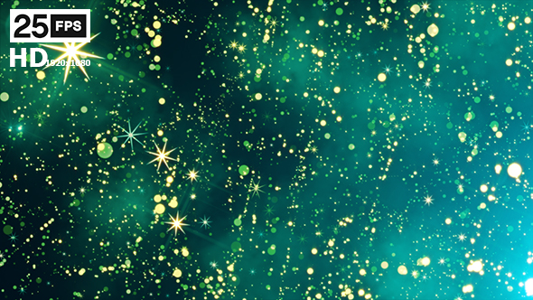 Glitter Star Green HD - Download Videohive 20772155