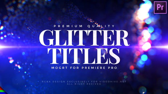 Glitter Titles - 25209005 Videohive Download