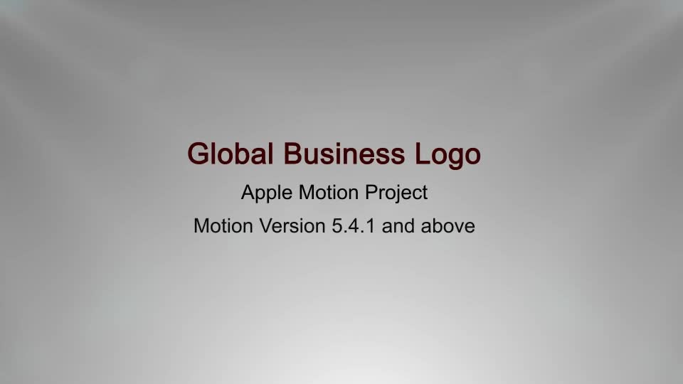 Global Business Logo Apple Motion - Download Videohive 22064477