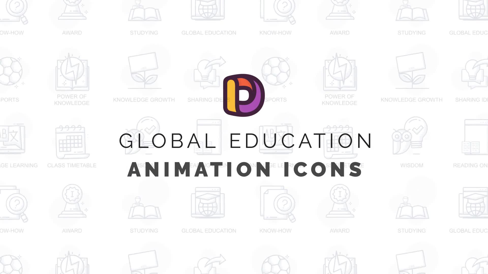 Global education Animation Icons Videohive 34567582 After Effects Image 2