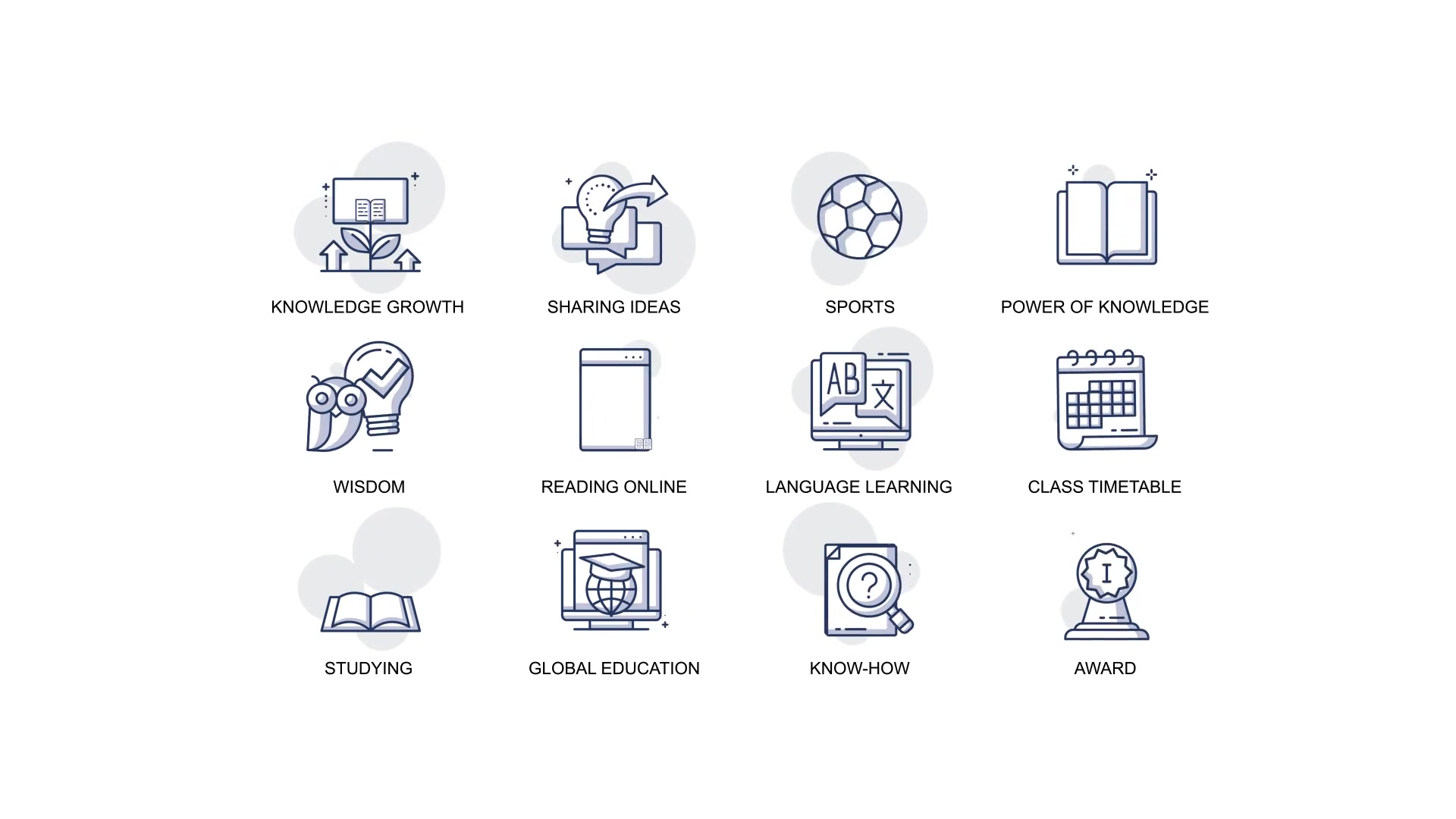 Global education Animation Icons Videohive 34567582 After Effects Image 4