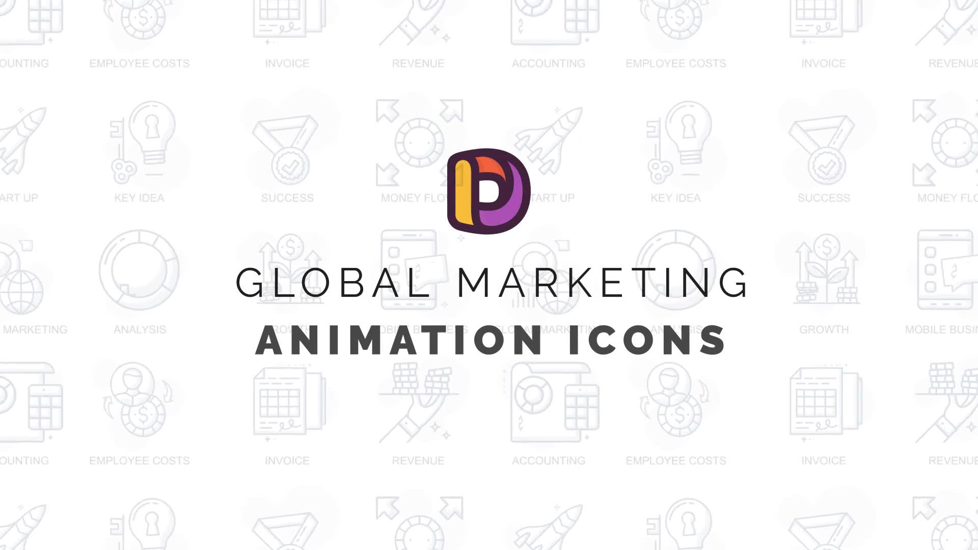 Global marketing Animation Icons Videohive 34567586 After Effects Image 2