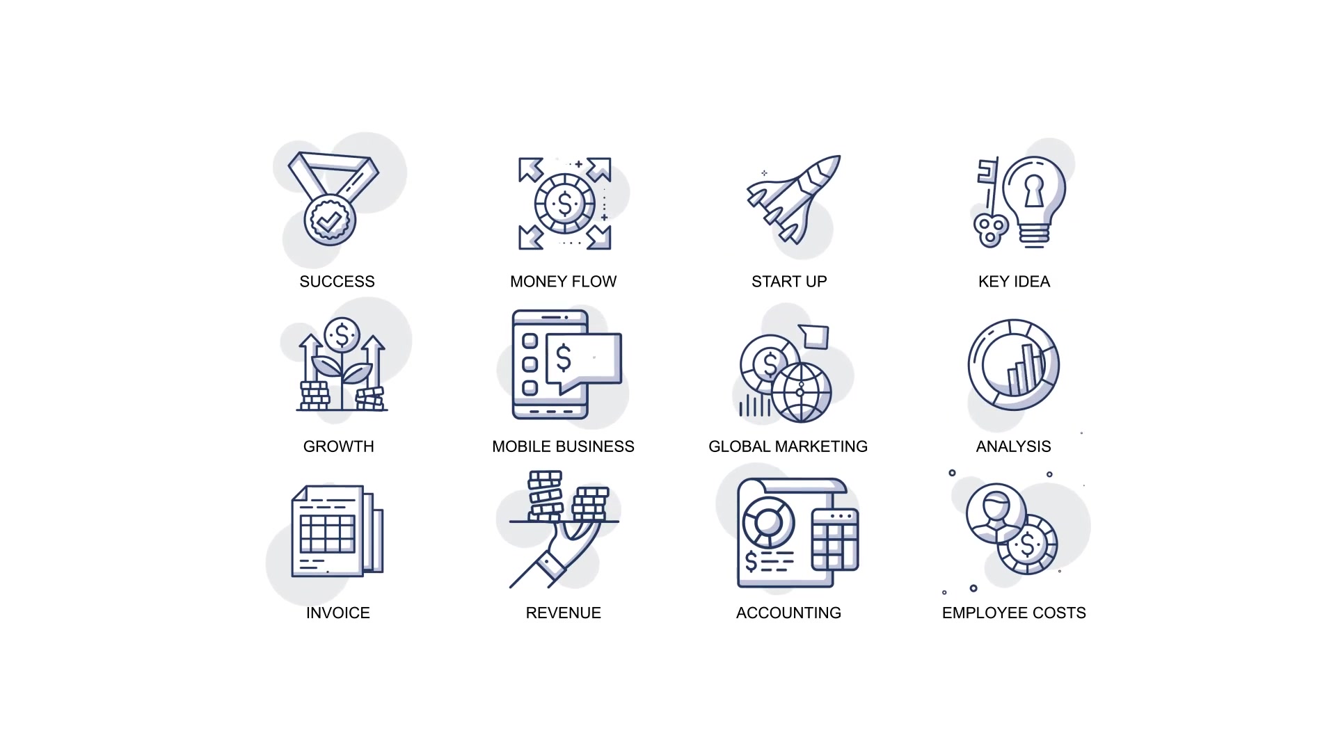 Global marketing Animation Icons Videohive 34567586 After Effects Image 4