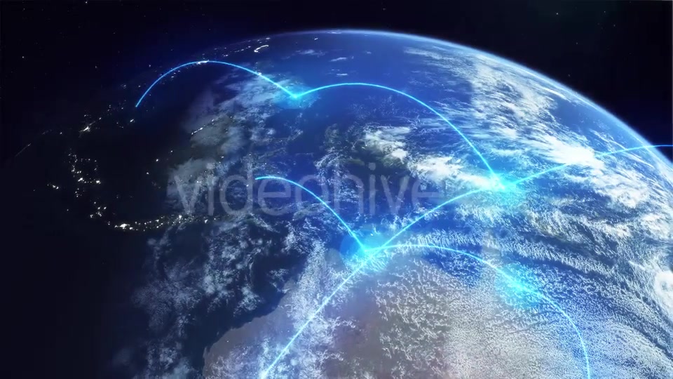 Global Network Blue Videohive 12006073 Motion Graphics Image 3