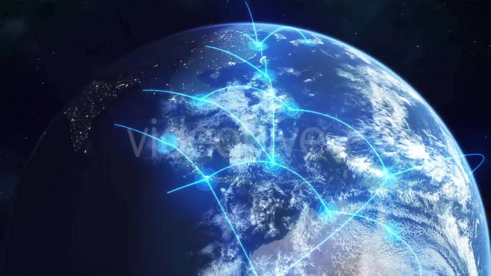 Global Network Blue Videohive 12006073 Motion Graphics Image 4