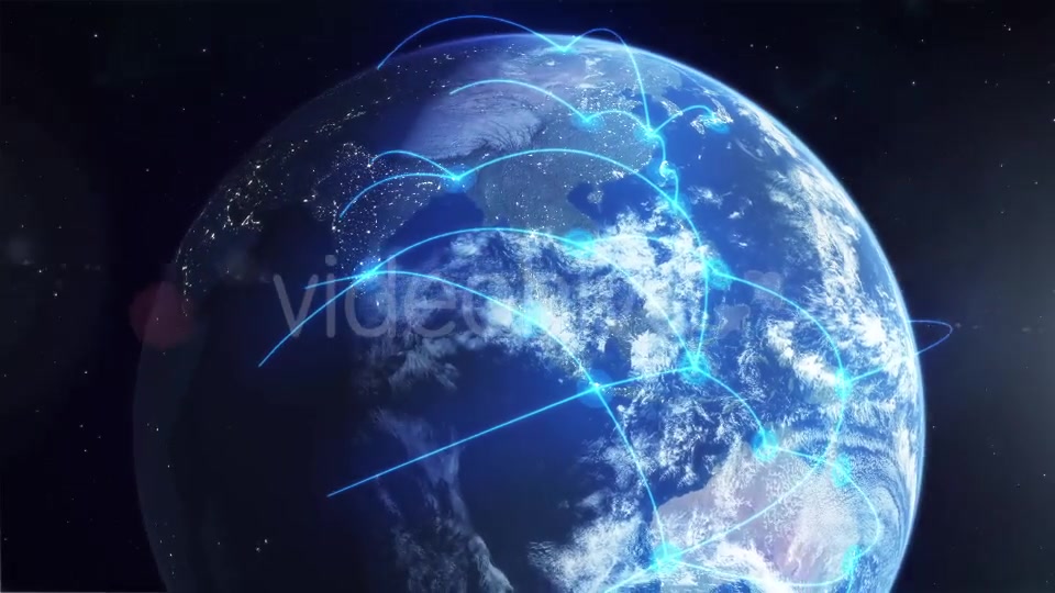 Global Network Blue Videohive 12006073 Motion Graphics Image 5