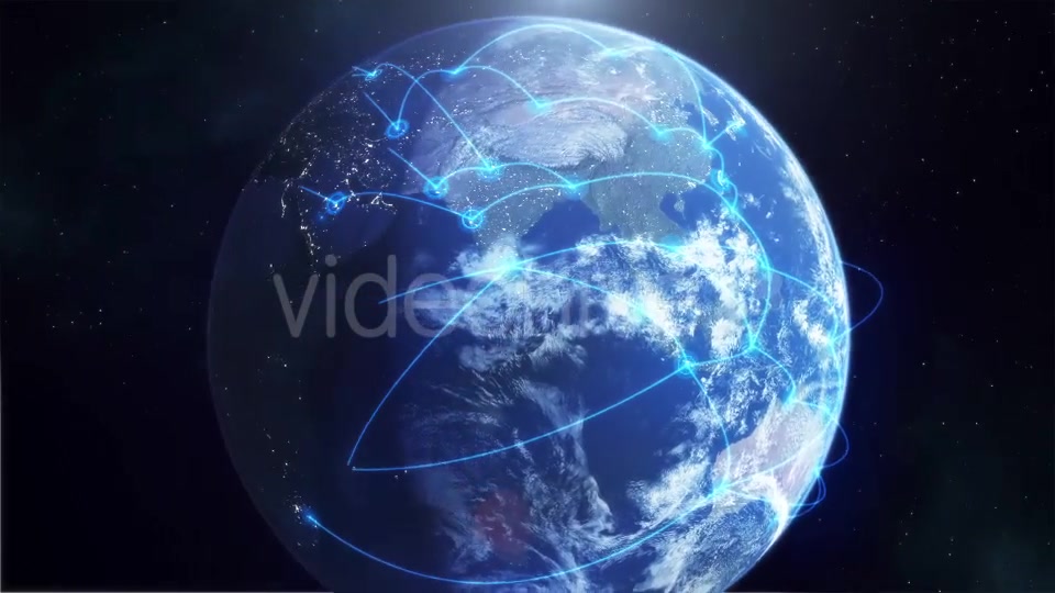 Global Network Blue Videohive 12006073 Motion Graphics Image 6