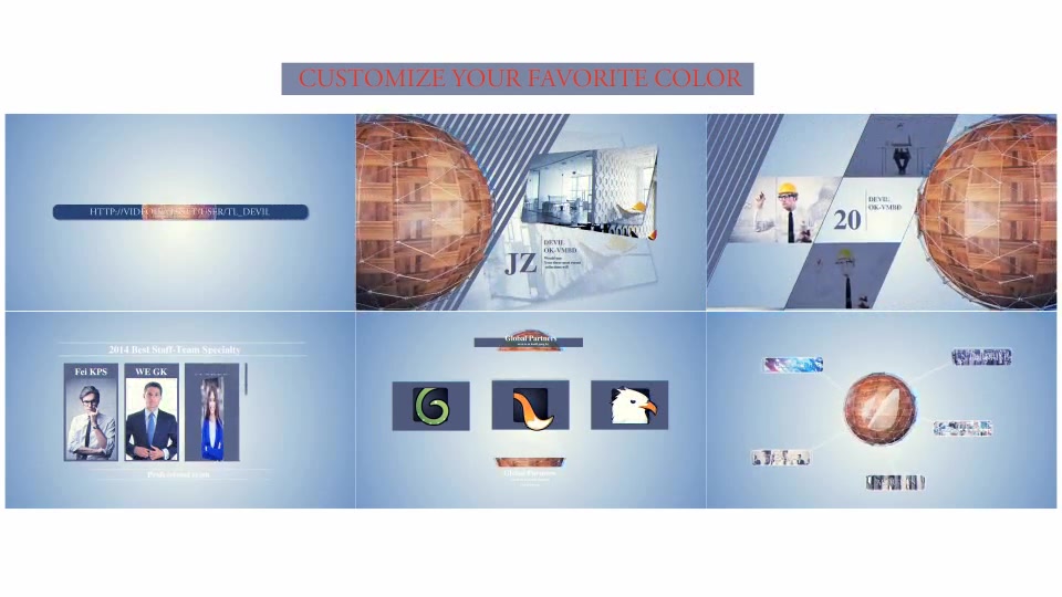 Global Network Corporate Video Package - Download Videohive 7149615