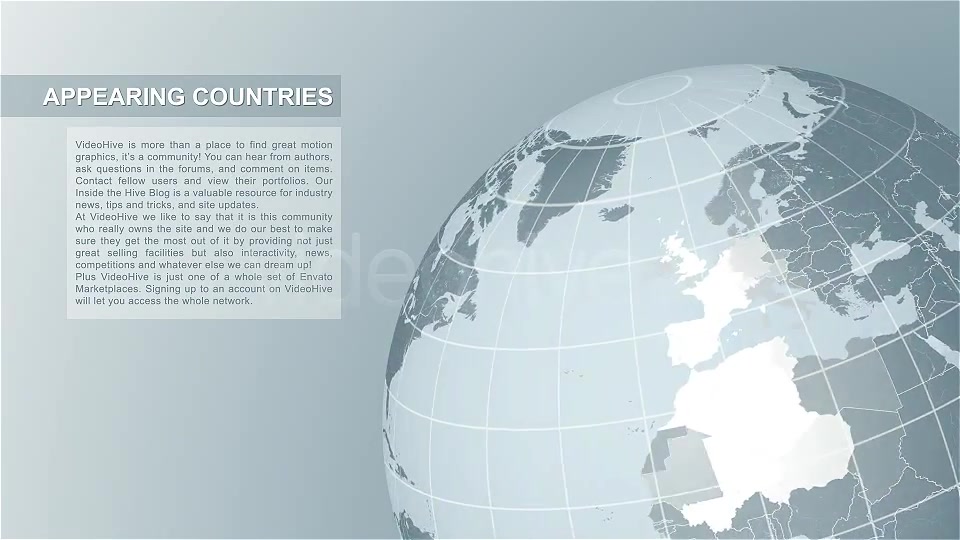 Globe Countries Videohive 1744798 Motion Graphics Image 5